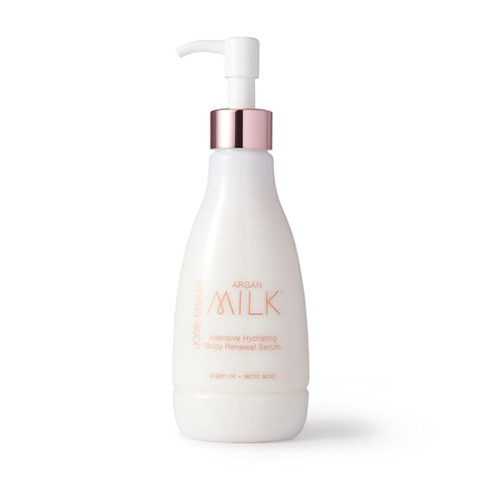 Josie Maran Argan Milk Body Serum - Nourishing Body Milk Enriched with Argan Oil to Deeply Hydrate Skin - Enriched with Pineapple Enzymes to Gently Exfoliate (13.4 Oz)