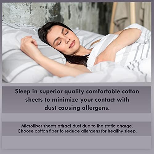 Pizuna Pure 100% Cotton Sheets California King Size, 800 Thread Count Long Staple Cotton Crisp Sateen Sheets California King with 15inch Deep Pocket (Combed Black Cotton Sheets California King)