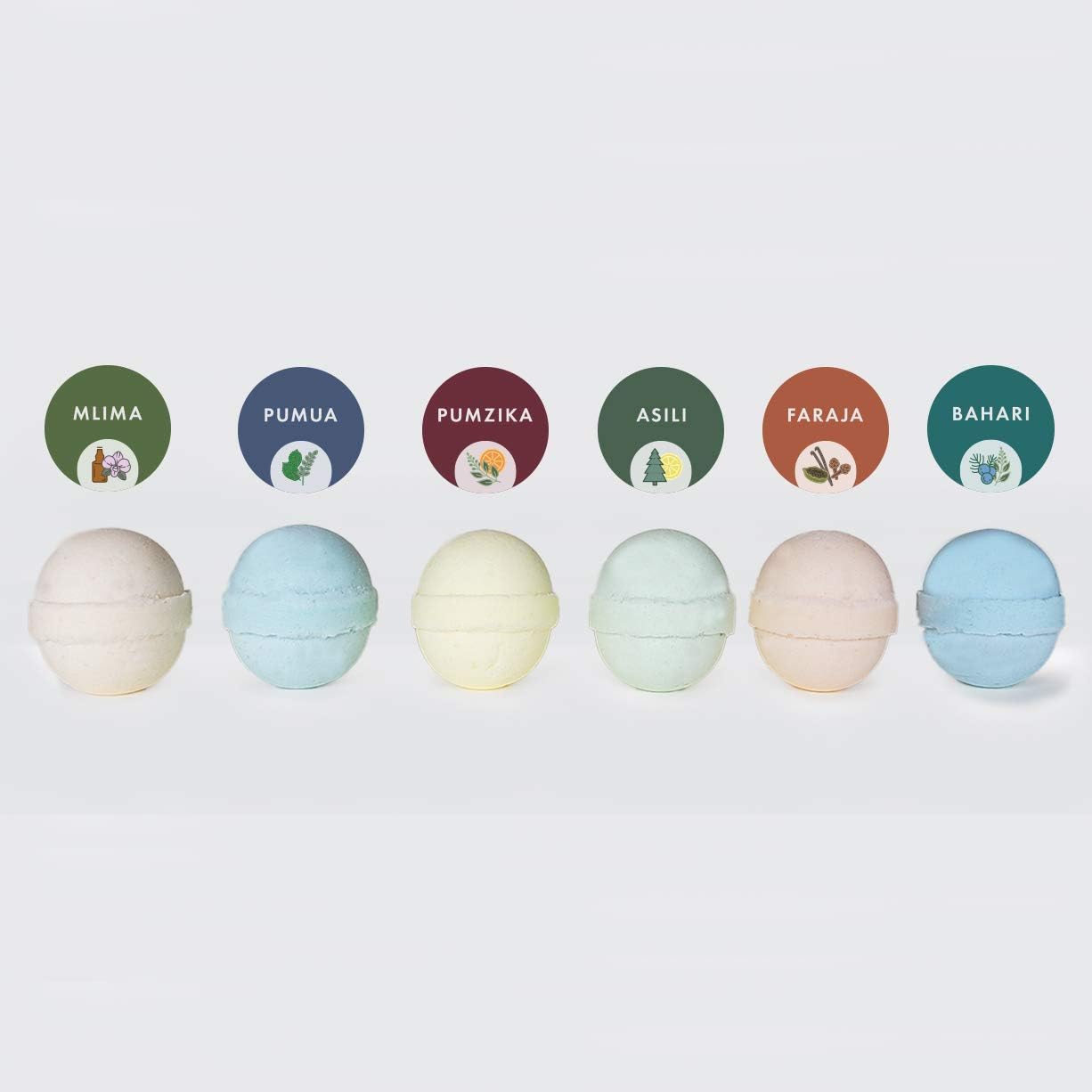 Mens Variety Bath Bombs, 2.5 oz Each, Cocoa Butter and Plant Based Ingredients, Vegan, Support Refugee Employment in The USA, Made in The USA