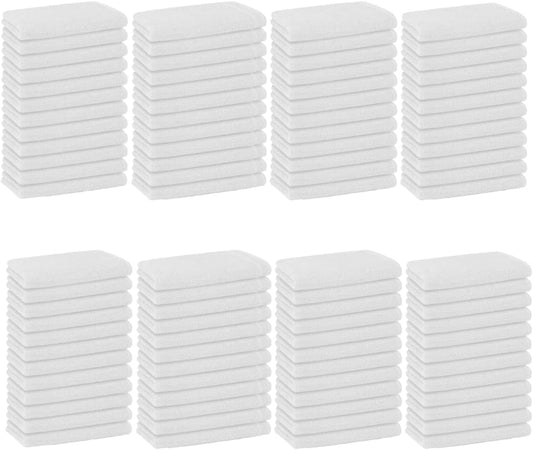 Basic Hand Towels 16x26 Inches – Bulk Pack of 96 – White Color – Soft and Absorbent Multipurpose Cotton Towels for Bathroom, Spa, Gym, Salon, Hotel, and Everyday Use