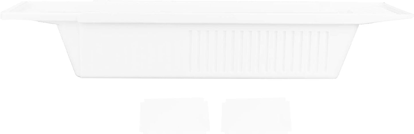 Expandable Bath Tray, Bath Shelf Tray Bathtub Bathroom Organizer Storage Tub Shelf Bathroom Accessories for Candle Towel Book Phone ﻿