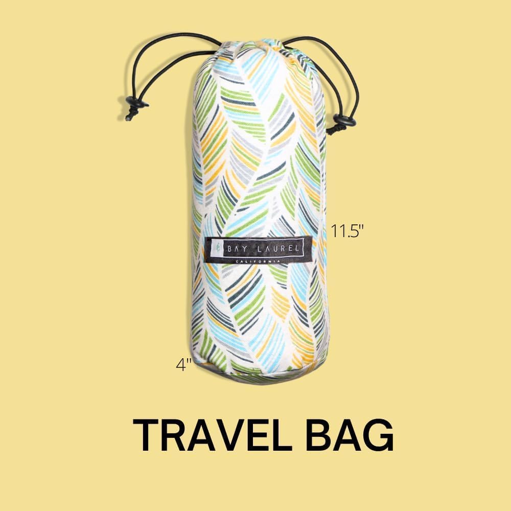 BAY LAUREL Turkish Beach Towel with Travel Bag 39 x 71 Quick Dry Sand Free Lightweight Large Oversized Towels Light - Pack of 4 (Pack of 4 - Dandelion with Floral Bag)
