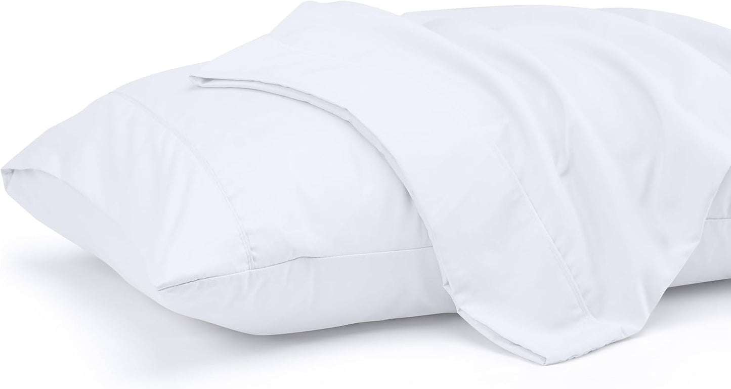 Pillow Covers by Utopia Bedding - Queen Size 2-Pack – Soft Brushed Microfiber – Perfect for Hospitals, Hotels, Guest Rooms – Oeko-TEX Certified, 20x30 Inches (White)