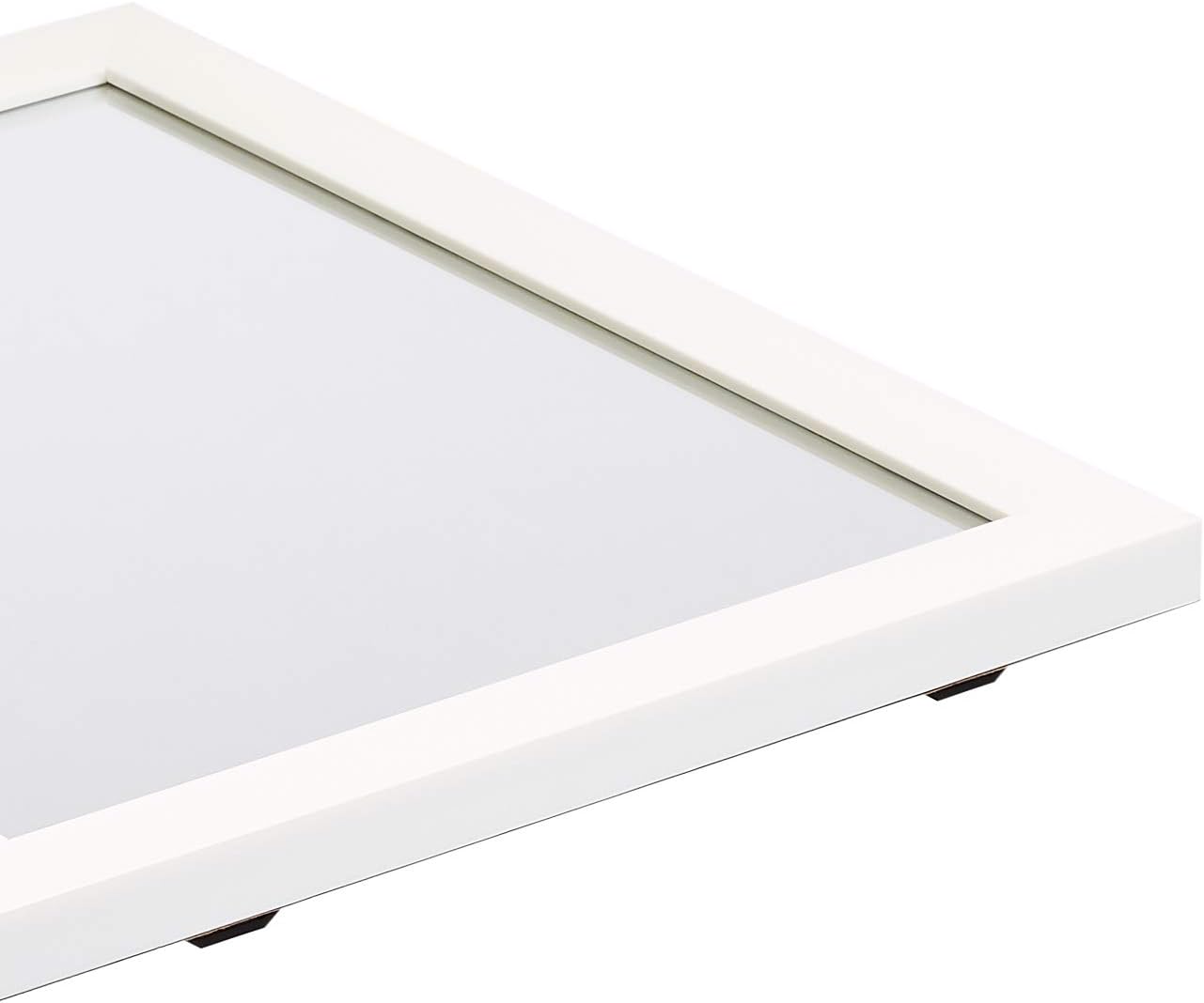 Amazon Basics Rectangular Wall Mount Mirror 16" x 20", Standard Trim, White