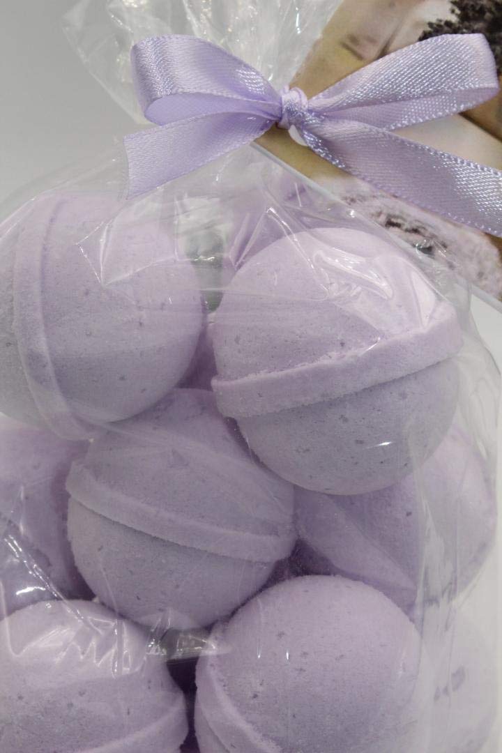 Spa Pure Plumeria Bath Bombs: Bath Fizzies moisturizing with Shea Butter, Great for Dry Skin, Small (14 Count) Pack of 1