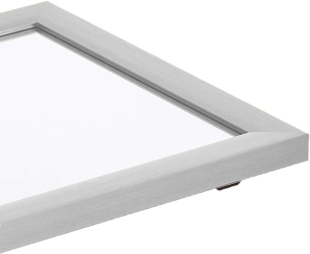 Amazon Basics Rectangular Wall Mount Mirror 16" x 20" - Standard Trim, Nickel