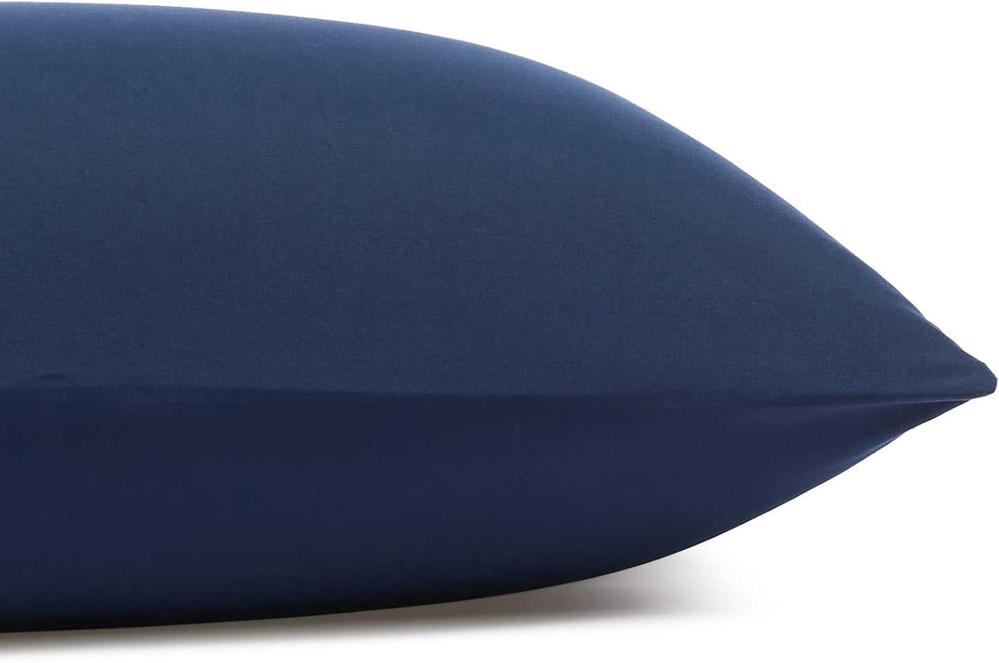 Amazon Basics Lightweight Super Soft Luxury Wrinkle Free Breathable Microfiber 3 Piece Fitted Sheet Set with 14-Inch Deep Pockets, Twin XL, Navy Blue, Solid