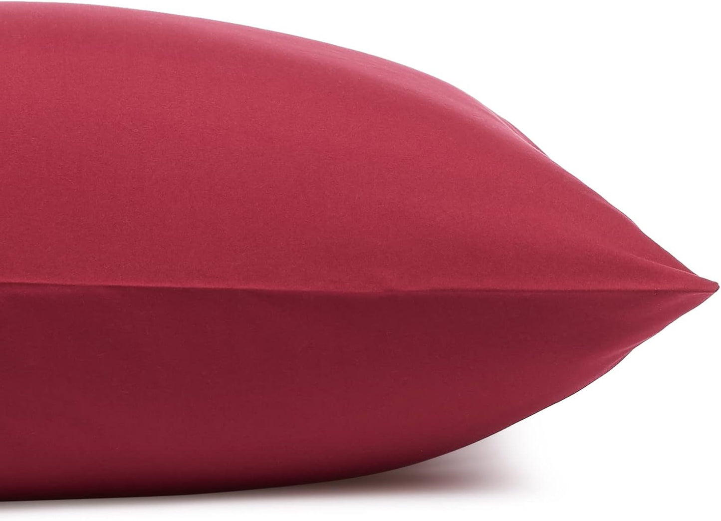 Amazon Basics Lightweight Super Soft Easy Care Wrinkle Free Microfiber 3 Piece Bed Sheet Set with 14-Inch Deep Pockets, Twin, Burgundy, Solid, Kids, Men & Women Bedding