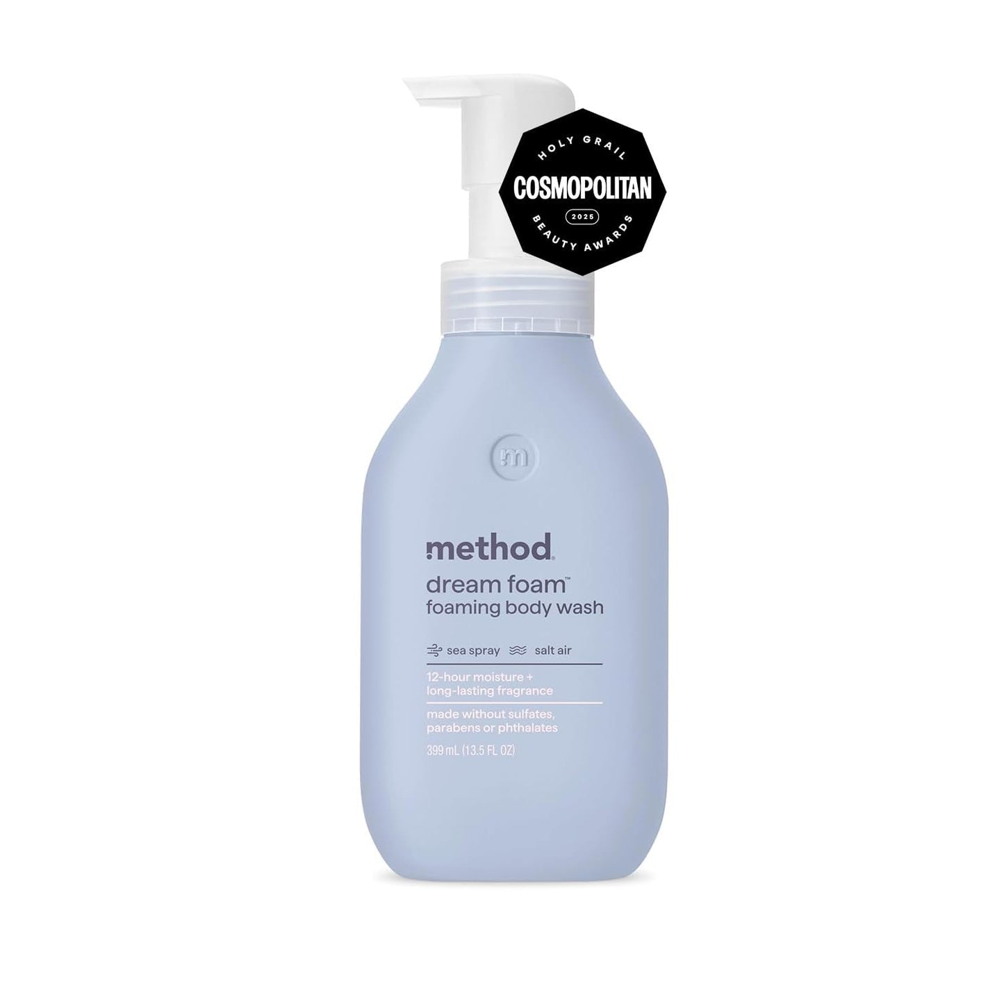 Method Dream Foam Foaming Body Wash Variety Pack – Jasmine + Sandalwood, Sea Spray + Salt Air, Vetiver + Amber, White Flower + Tuberose (4 Scents, 13.5 oz Each)