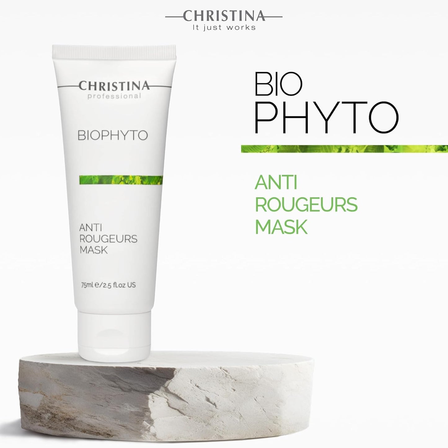 -CHRISTINA- Bio Phyto Soothing Anti Rougeurs Facial Mask | Multi-Functional Face Mask Skincare for All Skin Types | Redness Reduction, Even Tone, Botanical Extracts | Suitable for Men and Women 75ml