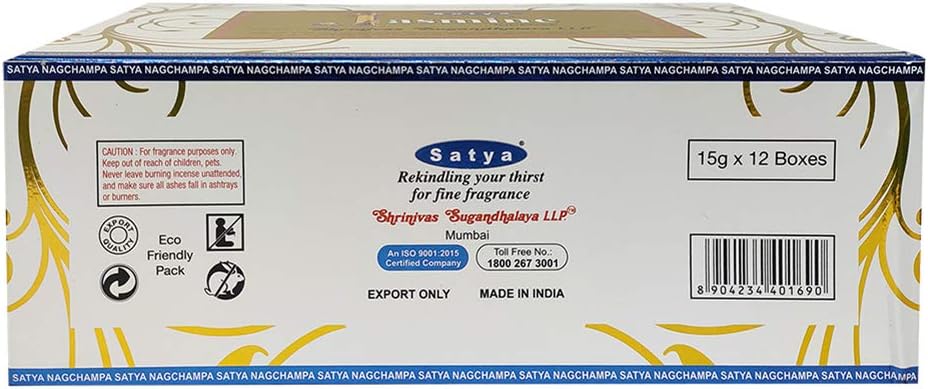 Natural Jasmine Incense Sticks and Incense Stick Holder Bundle Insence Insense Satya