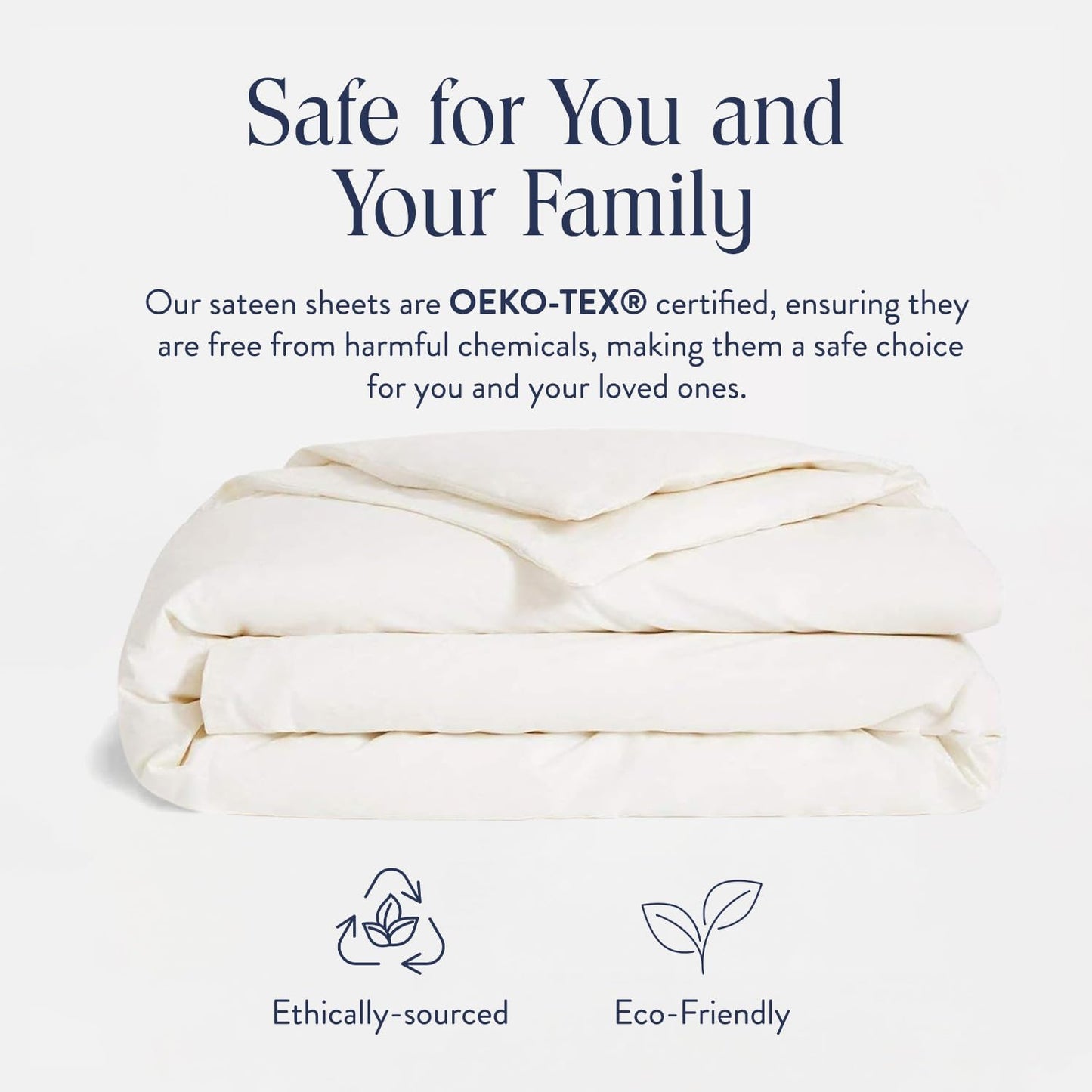Brooklinen Luxury Sateen Duvet Cover - 100% Cotton, Twin/Twin XL Size in Cream with Extra-Long Corner Ties and Button Closure - Best Twin/Twin XL Duvet Covers