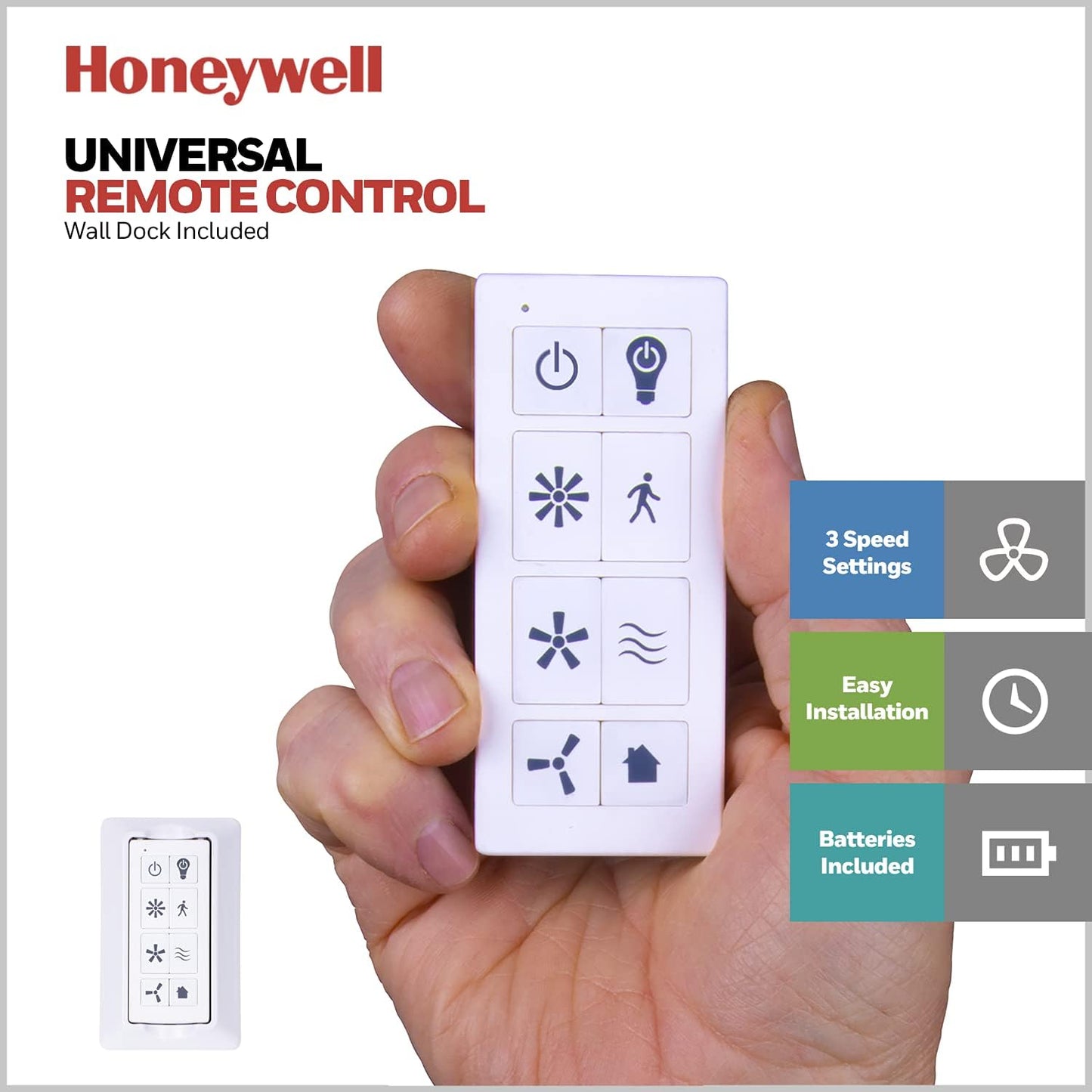Honeywell Ceiling Fans Carnegie Industrial 52 Inch Ceiling Fan with Light, Remote Control Fan, LED Indoor Fan with 5 Blades, Black Oak and Brown Mopane Blade Finish Options, Copper (51459-01)