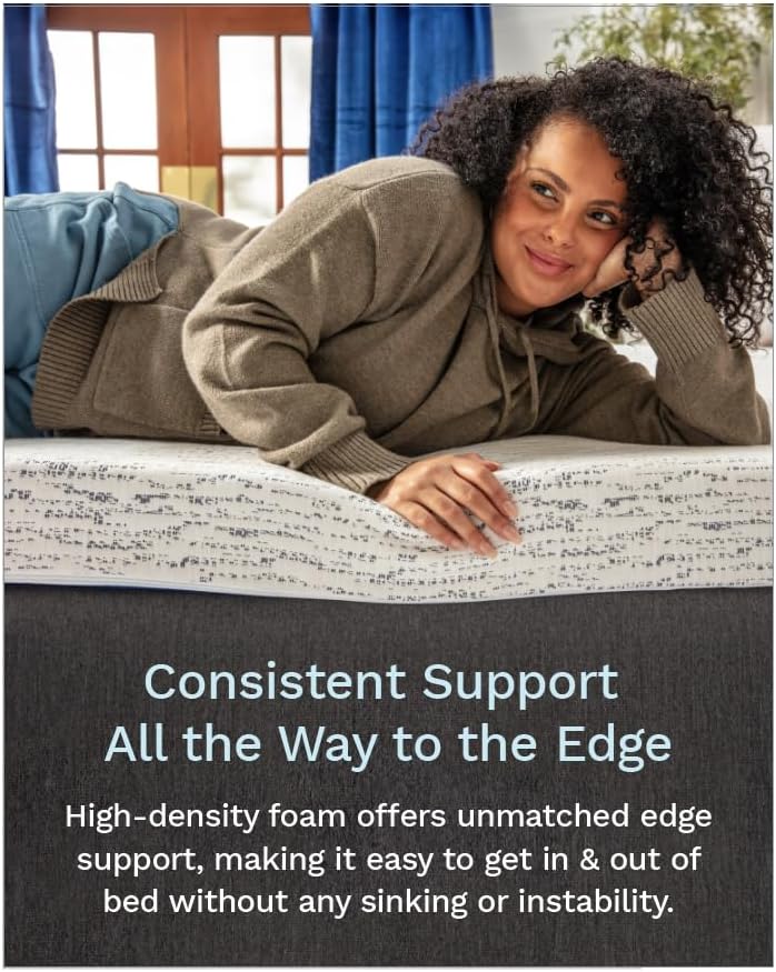 ViscoSoft 2 Inch Memory Foam Mattress Topper King - Select High Density Ventilated Mattress Pad - Premium Removable Rayon Cover
