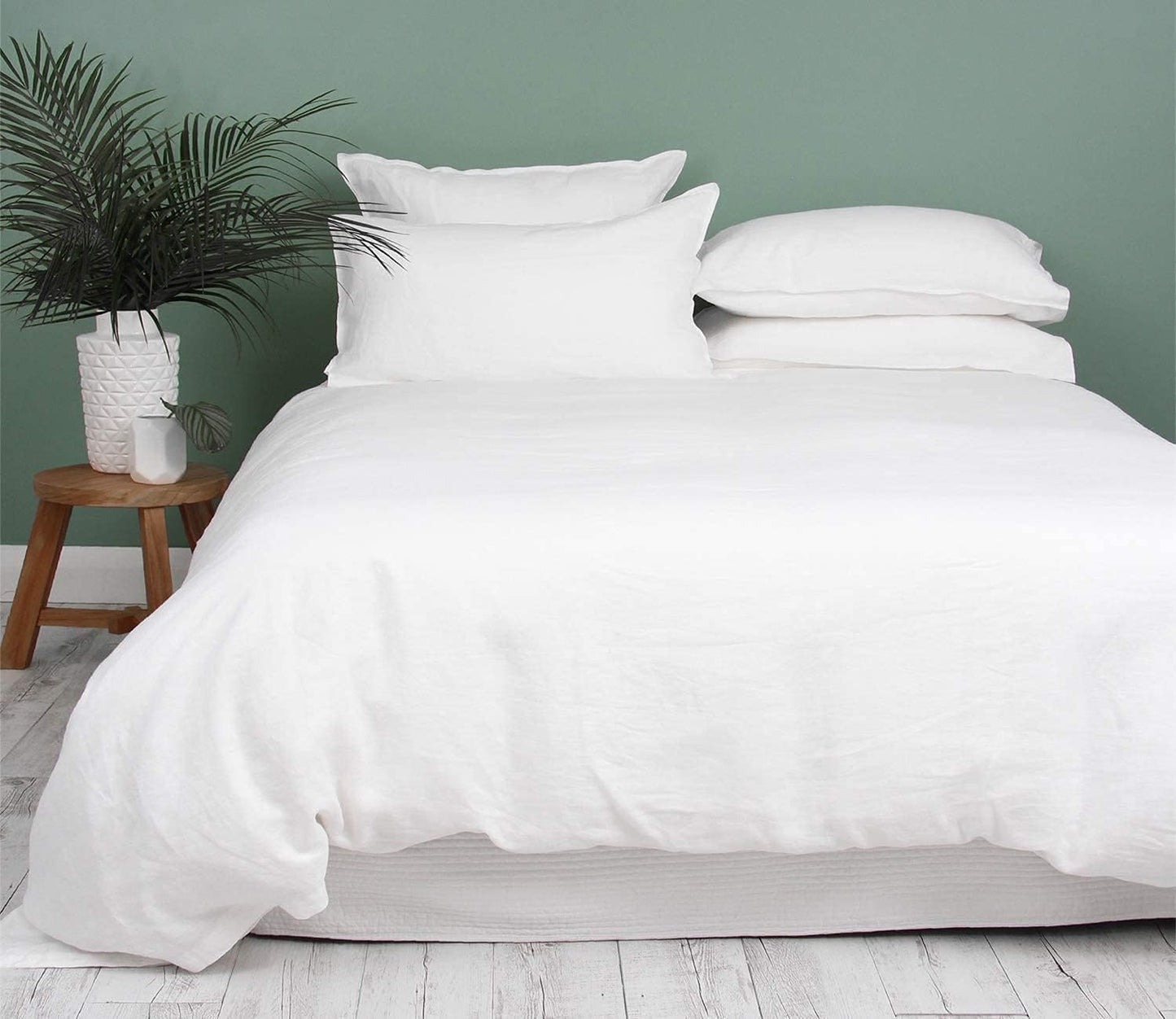Twin Duvet Cover 1000 Thread Count 100% Egyptian Cotton Luxury Hotel Quality White Quilt Cover & Pillow Sham - 5 Piece All Season Duvet Cover Set with Zipper Closure, 6 Corner Ties
