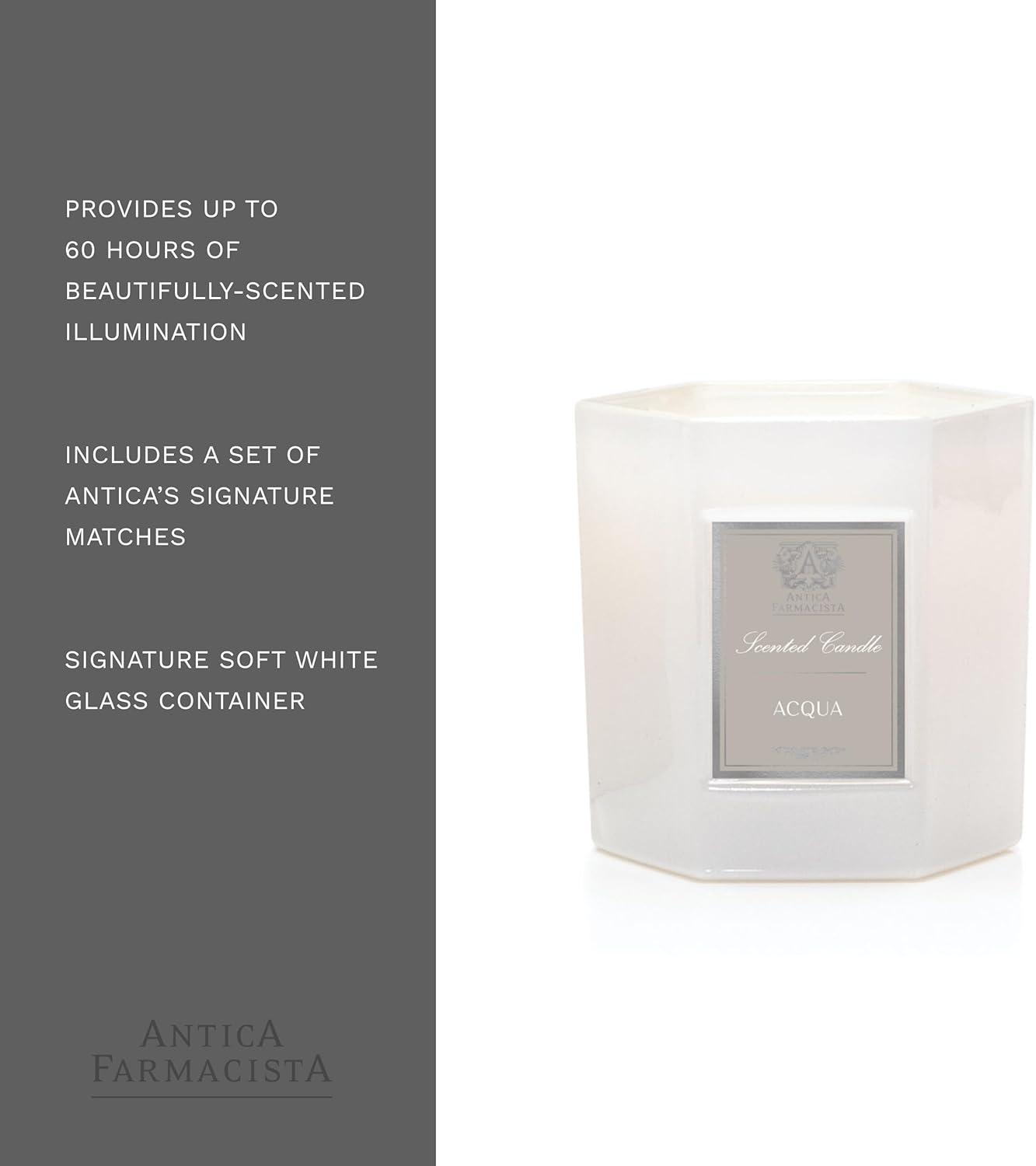 Antica Farmacista Luxury Scent Candle - Decorative Home Candle - Long-Lasting & Premium Scented - Luxury Gift - Acqua, 9 oz