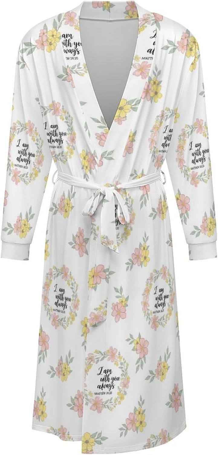 Soft Robes for Women Lightweight Kimono Bathrobe Full-Length Loungewear