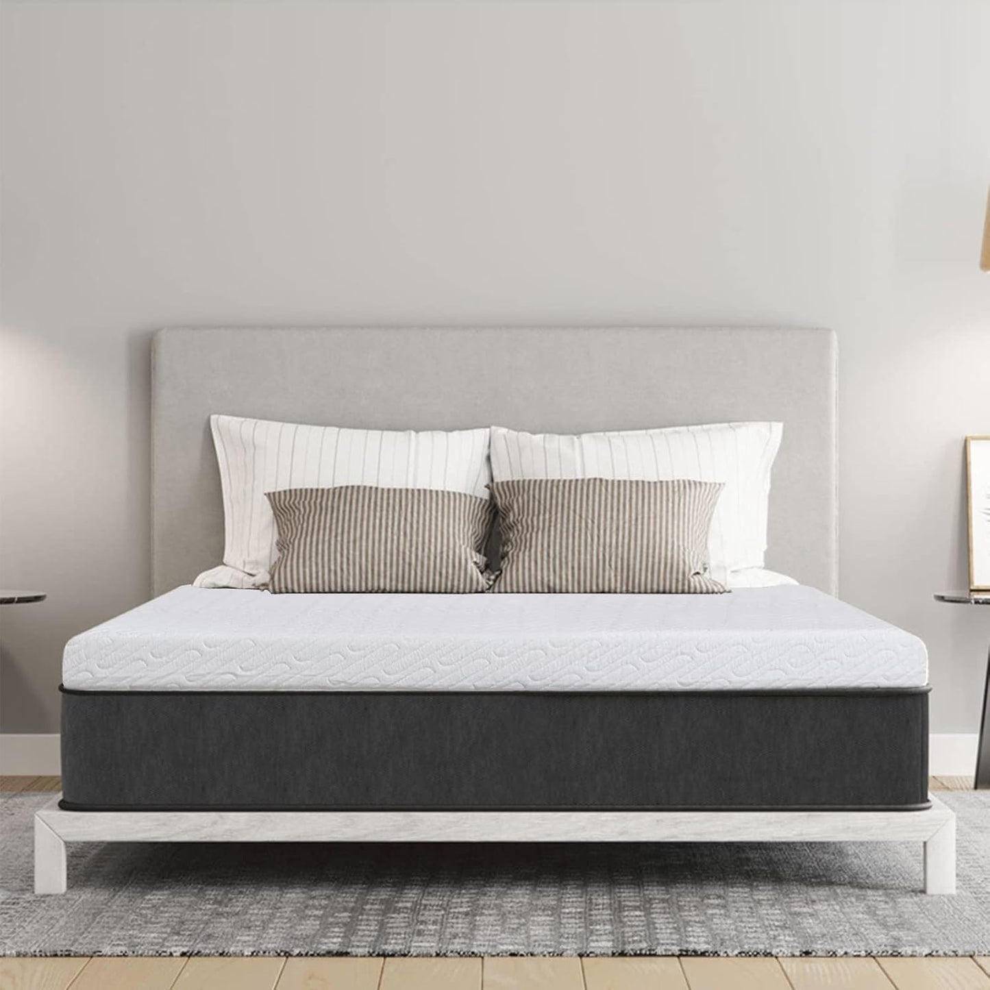VALUXE 4 Inch Gel Memory Foam Mattress Topper Twin XL Size High Density Cooling Pad Pressure Relief Bed Topper (with Removable & Washable Bamboo Cover)