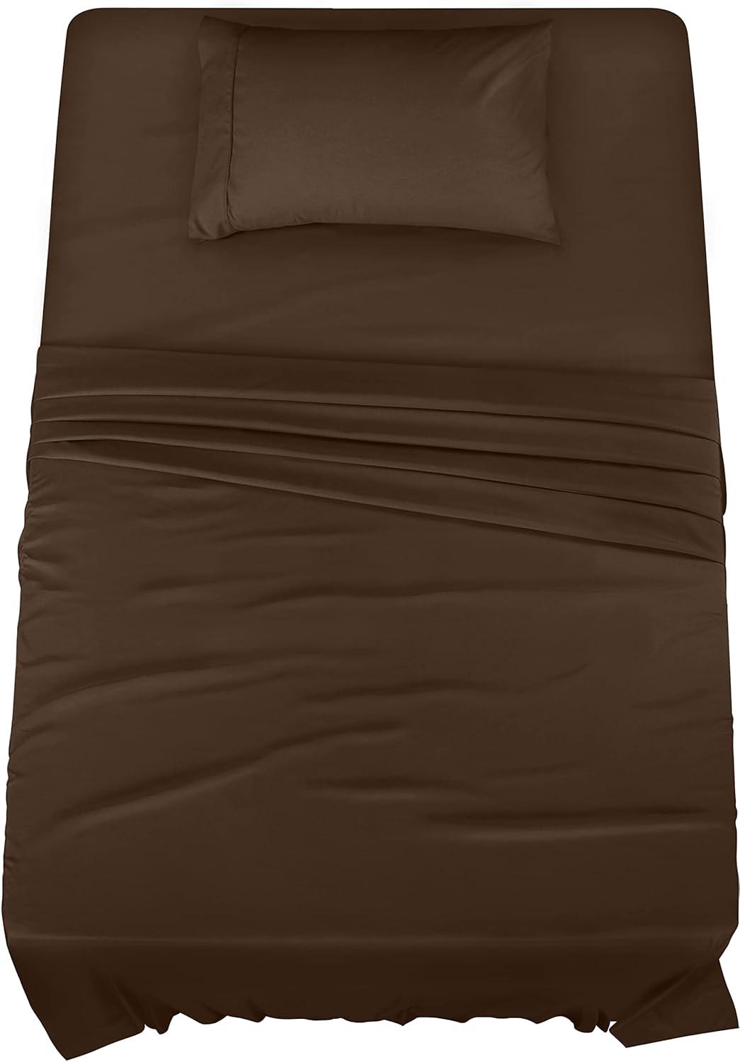 Utopia Bedding Twin Bed Sheets Set - 3 Piece Bedding - Brushed Microfiber - Shrinkage and Fade Resistant - Easy Care (Twin, Brown)