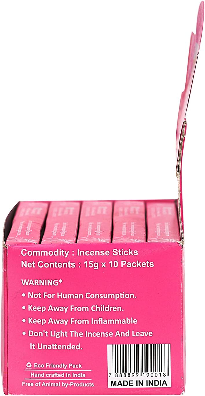 Dwaraka - Incense Sticks - Rose, 100 Sticks, All Natural, Chemical Free