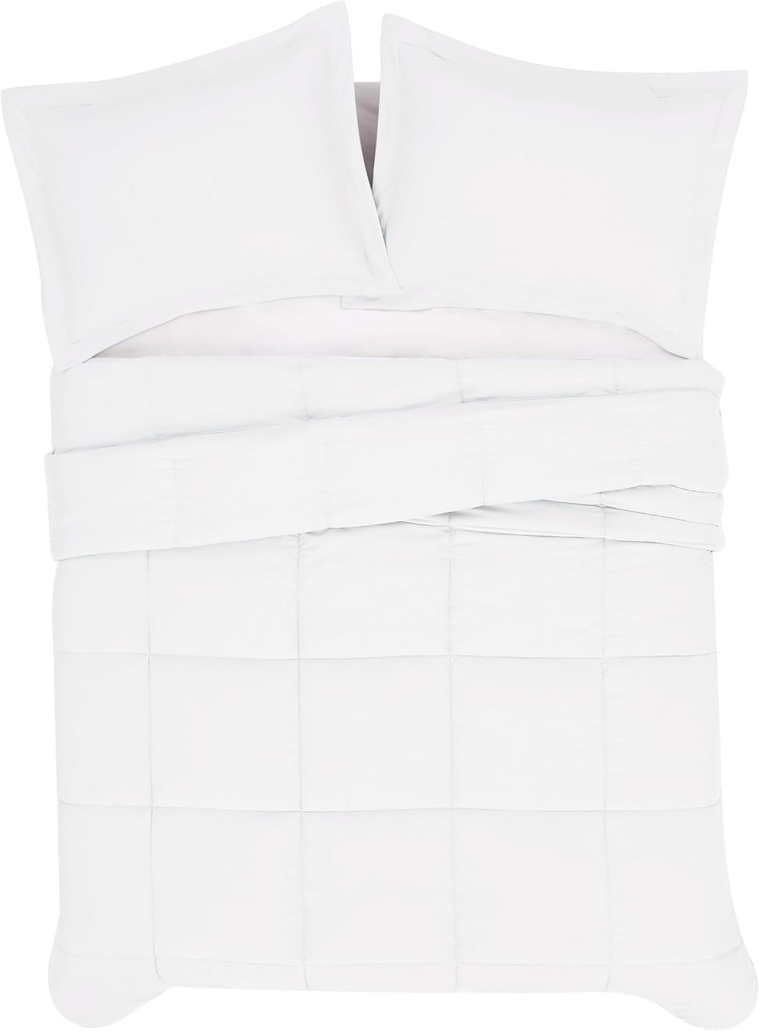 London Fog Garment Washed Solid Comforter Set White Microfiber 2-Piece Twin XL Comforter Set, Solid Themed, Adult and Teen, Oeko-TEX Certified