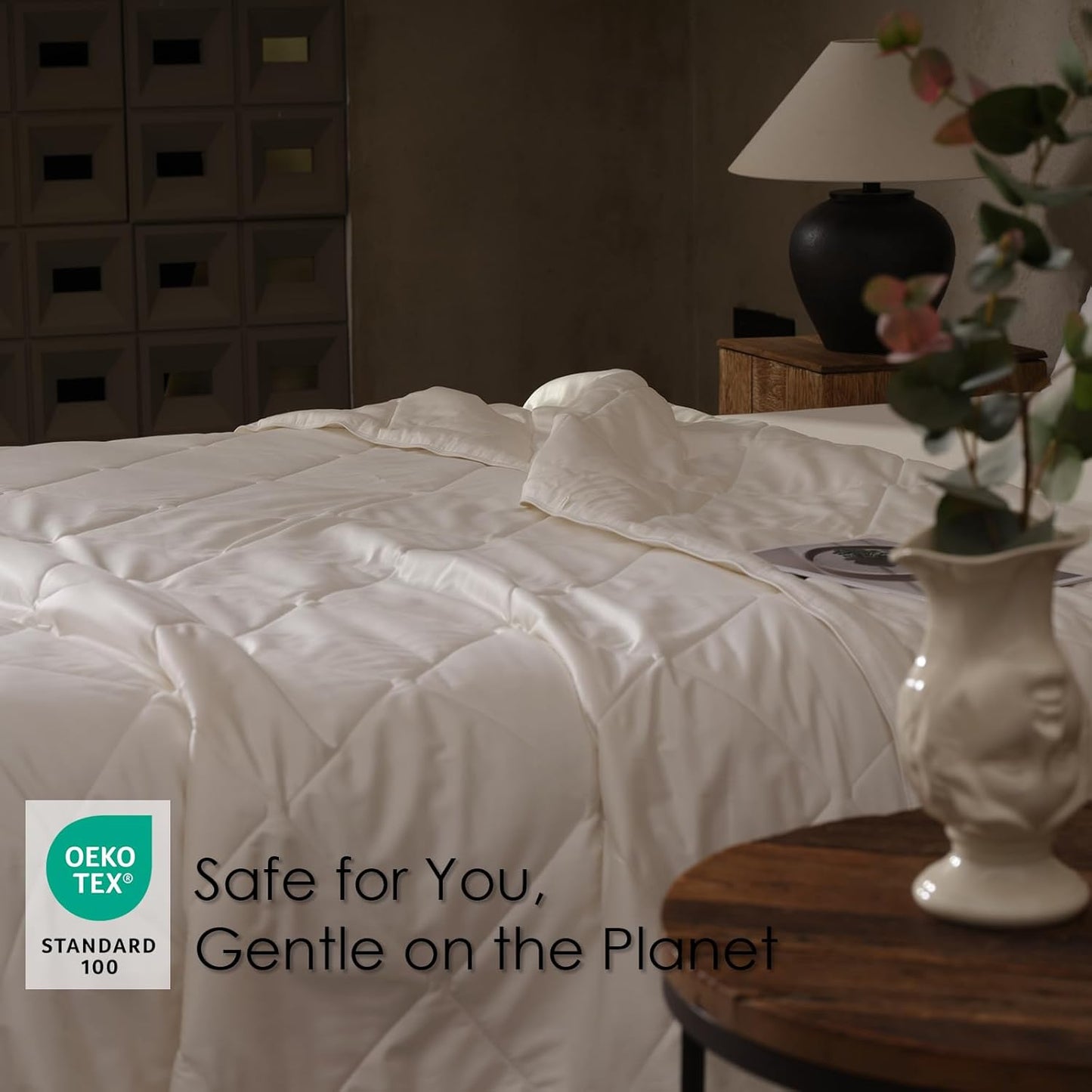 EP Mode Light Weight Wool Comforter for Summer, Purely Natural Duvet Insert, 100% Australian Wool Filling (150GSM, Size Twin)