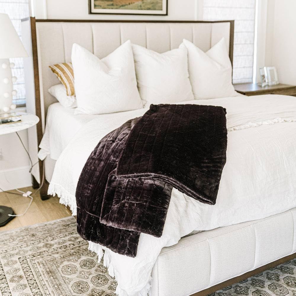 Minky Designs Jaguar Black Minky Blanket – Ultra Soft Faux Fur Throw Blanket for Couch, Bed & Home – Fluffy, Warm & Luxurious – Posh Collection (Medium, 50x60)