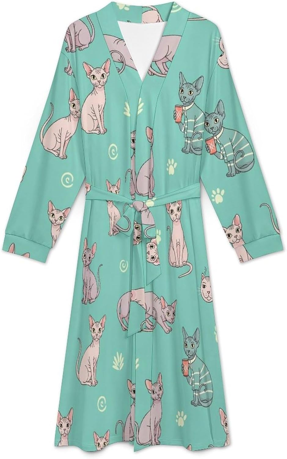 Soft Robes for Women Lightweight Kimono Bathrobe Full-Length Loungewear