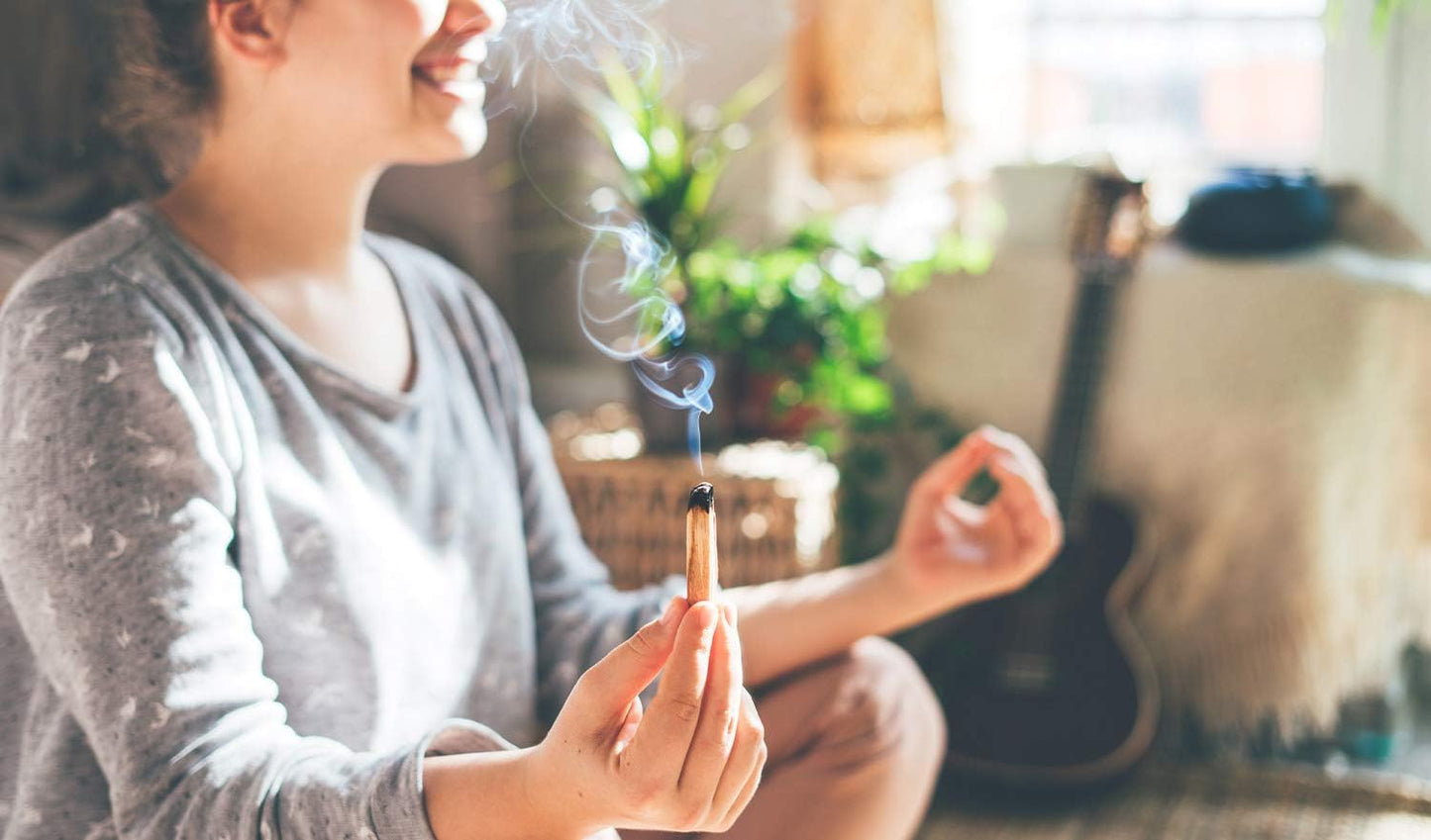 Palo Santo Sticks - Incense Sticks for Spiritual Cleansing, Stress Relief, Meditation Accessories, Home Fragrance - Sustainably Wild Harvested - Pack of 20 - Alternative Imagination
