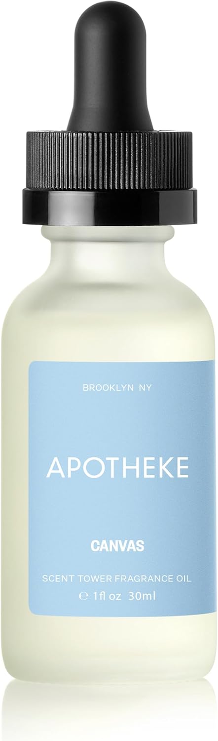 Apotheke Scent Tower Aromatherapy Diffuser Fragrance Refill, Canvas (30 ml) - Long-Lasting Perfume-Grade Essential Oil for Clean & Fresh Home, Office, Hotel & Large Rooms