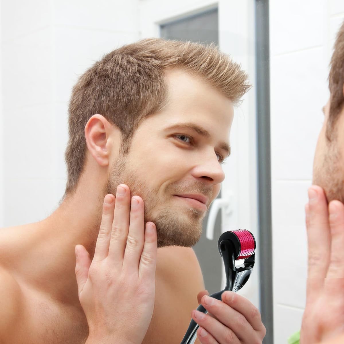 3 Pack Derma Roller Set - Microneedling Roller for Home Use, Microneedle Roller Skin Tool, Personal Skin and Hair Care Tools