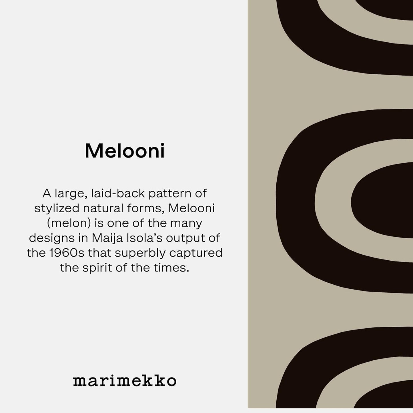 MARIMEKKO Melooni Terry Cotton Wash Cloth 12 x 12