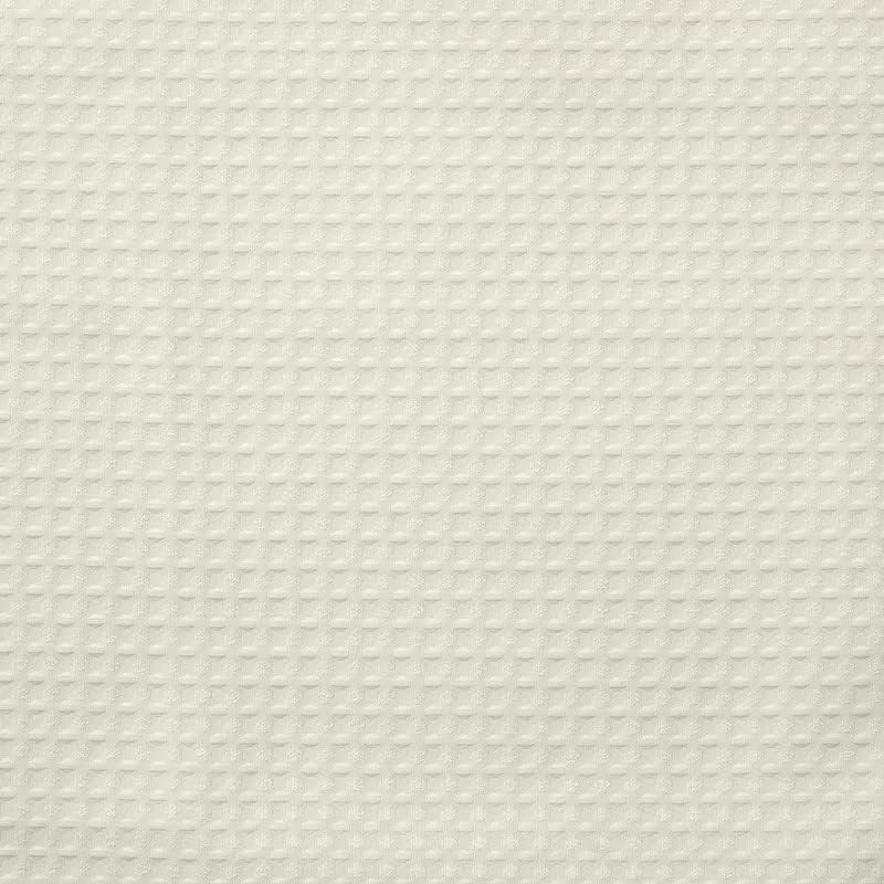 Barossa Design Long Fabric Waffle Weave Shower Curtain 78 inch Height, Hotel Luxury Spa, 230GSM Heavy Weight, Water Repellent, Machine Washable, Cream, 71x78