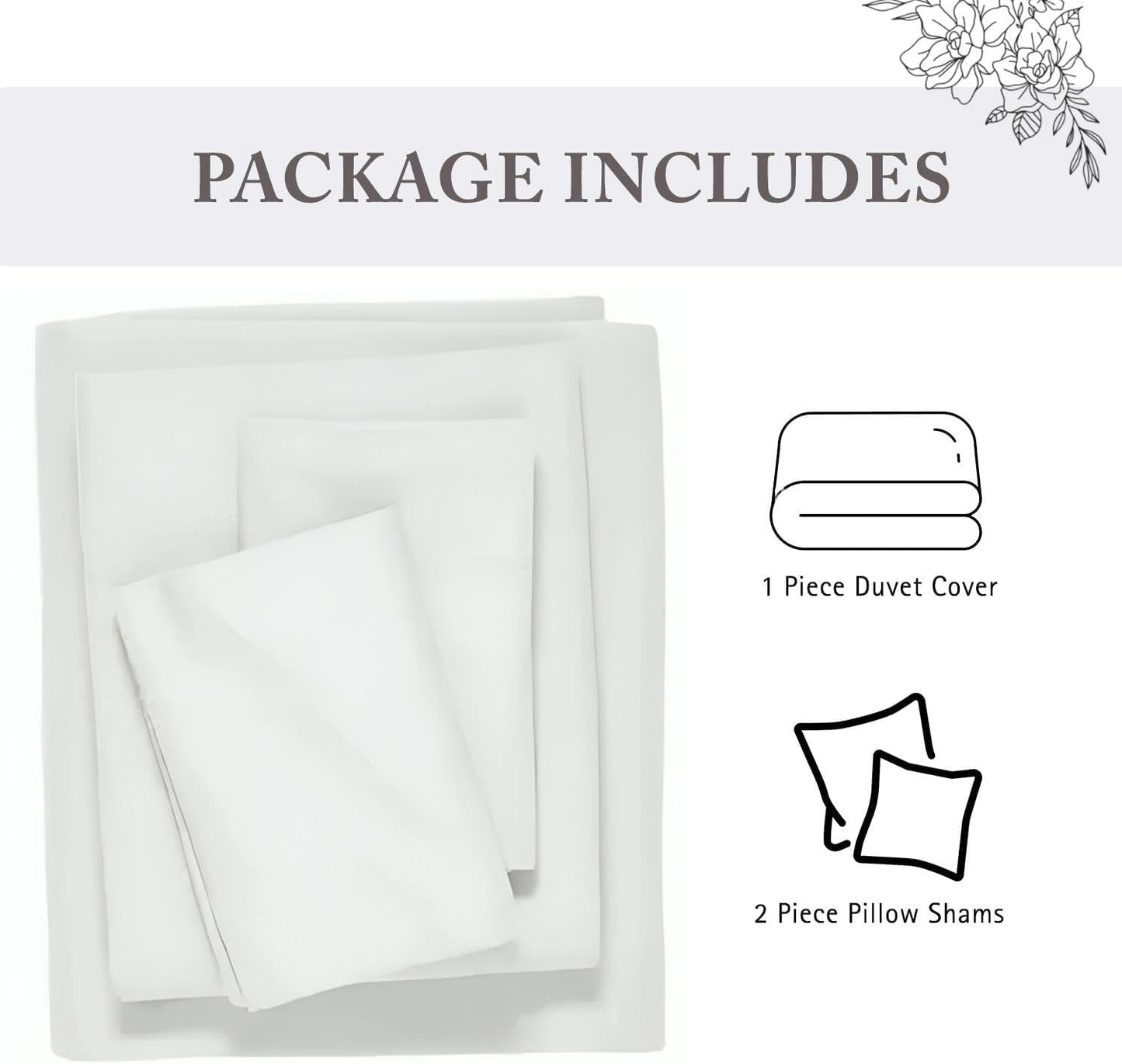 King Duvet Cover 1000 Thread Count 100% Egyptian Cotton Luxury Hotel Quality Quilt Cover & Pillow Sham - 5Pc All Season Duvet Cover Set with Zipper Closure & Corner Ties - (Cal King/King, Light Grey)