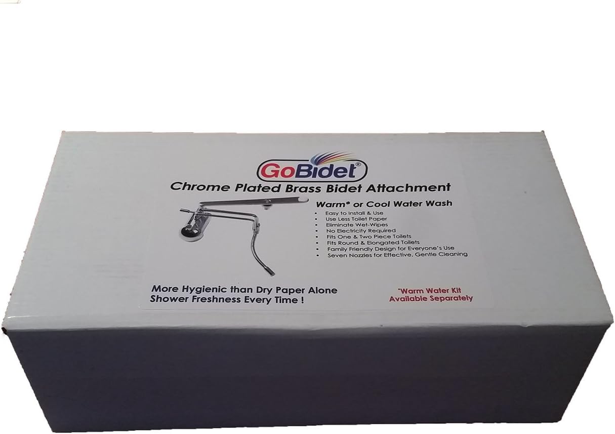 GoBidet 2003C ALL METAL Bidet Attachment in Beautiful Chromed Finish