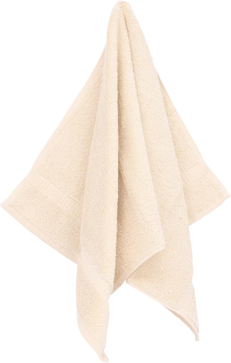 Luxury Hotel & Spa Ultra Soft Hand Towels 100% Turkish Cotton - Beige - Set of 4