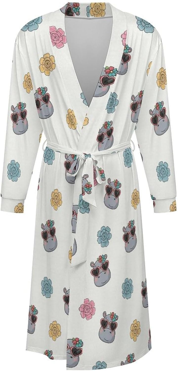 Soft Robes for Women Lightweight Kimono Bathrobe Full-Length Loungewear