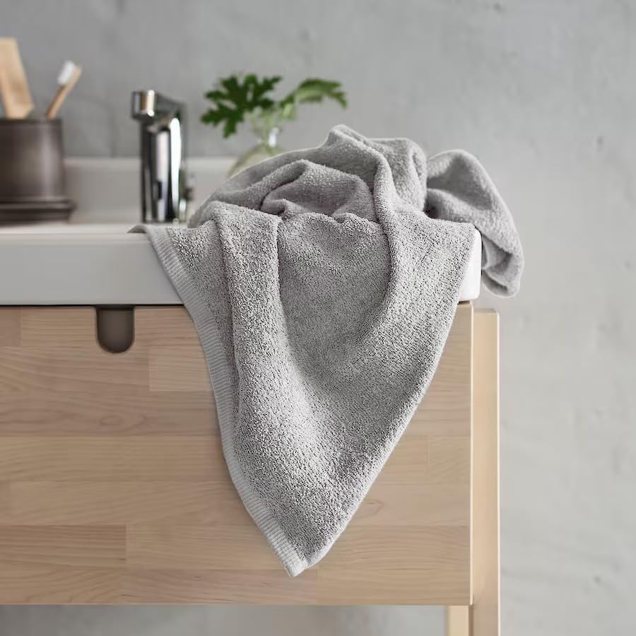 Delara 100% Organic Cotton Towels 650 GSM Plush Feather Touch Quick Dry Towel, 6-Piece Towel Set GOTS Certified, Oeko-Tex Green Certified, 1 Bath Towel, 1 Bath Sheet, 2 Hand Towels & 2 Wash Cloths