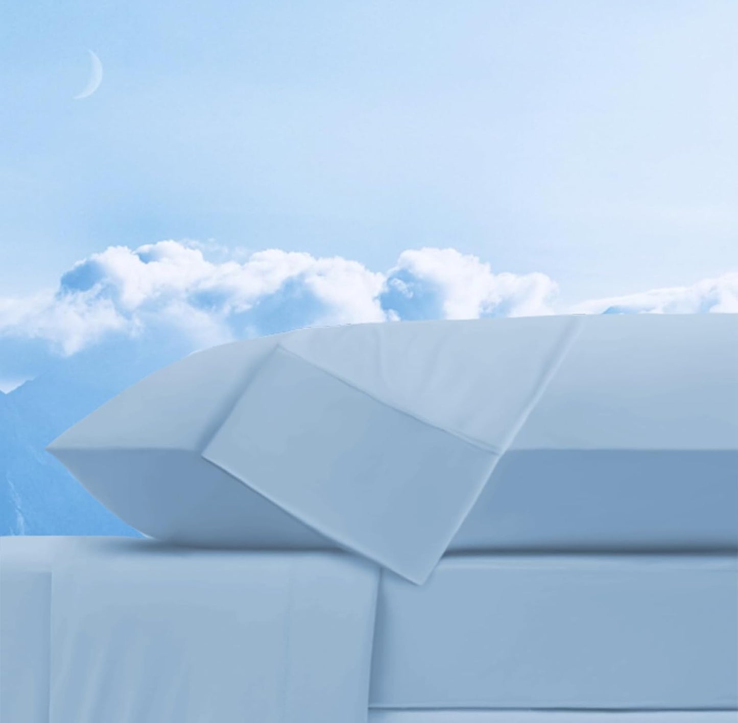 Ubauba Memory Foam Body Pillow with Cover, Full Large Body Pillows Insert for Adults with Envelope Closure Pillowcase, Firm & Fluffy Long Bed Pillows for Sleeping (20x54 inch, Blue)