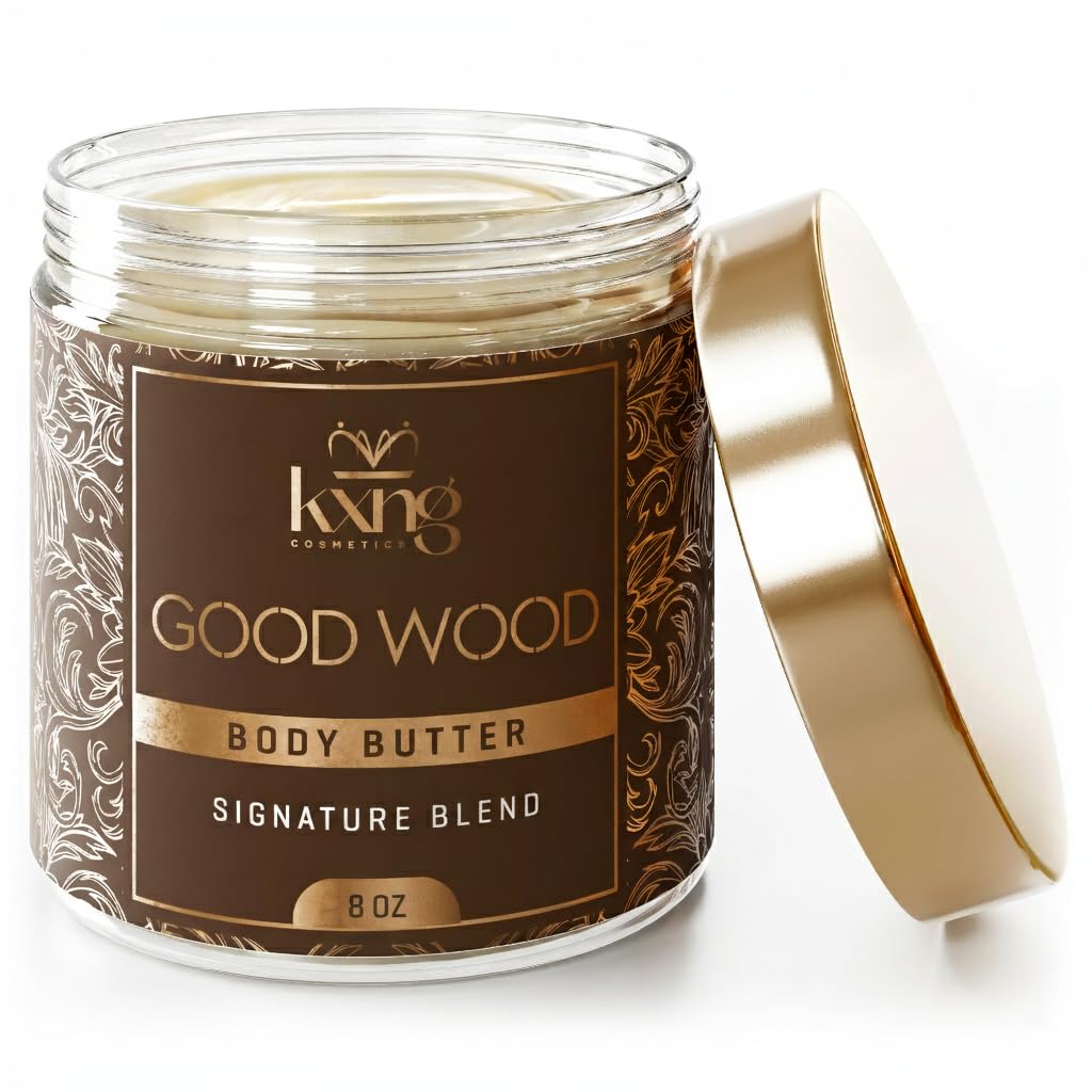 KXNG Shea Butter Moisturizer, Rich Whipped Body Cream for Men, Deeply Nourishing Body Butter for Smooth, Hydrated Skin, Cruelty-Free
