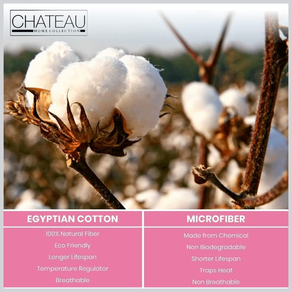 100% Cotton Sheets For Twin Bed, 800TC Fully Elasticated Twin Fitted Sheet & Pillowcase Sets, Fade Resistant Soft & Comfy 15" Deep Pocket Sheets Machine Washable, Naturally Cool & Breathable- Ivory