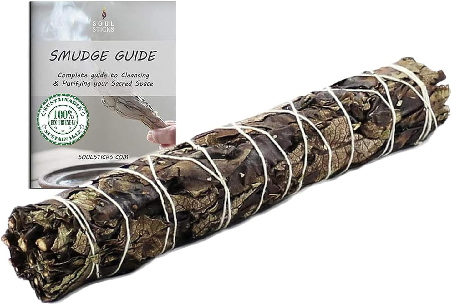 Soul Sticks Black Sage Smudge Stick 1 Pack - 9 Inch | Floral Sage House Blessing | Cleanses House & Negative Energy