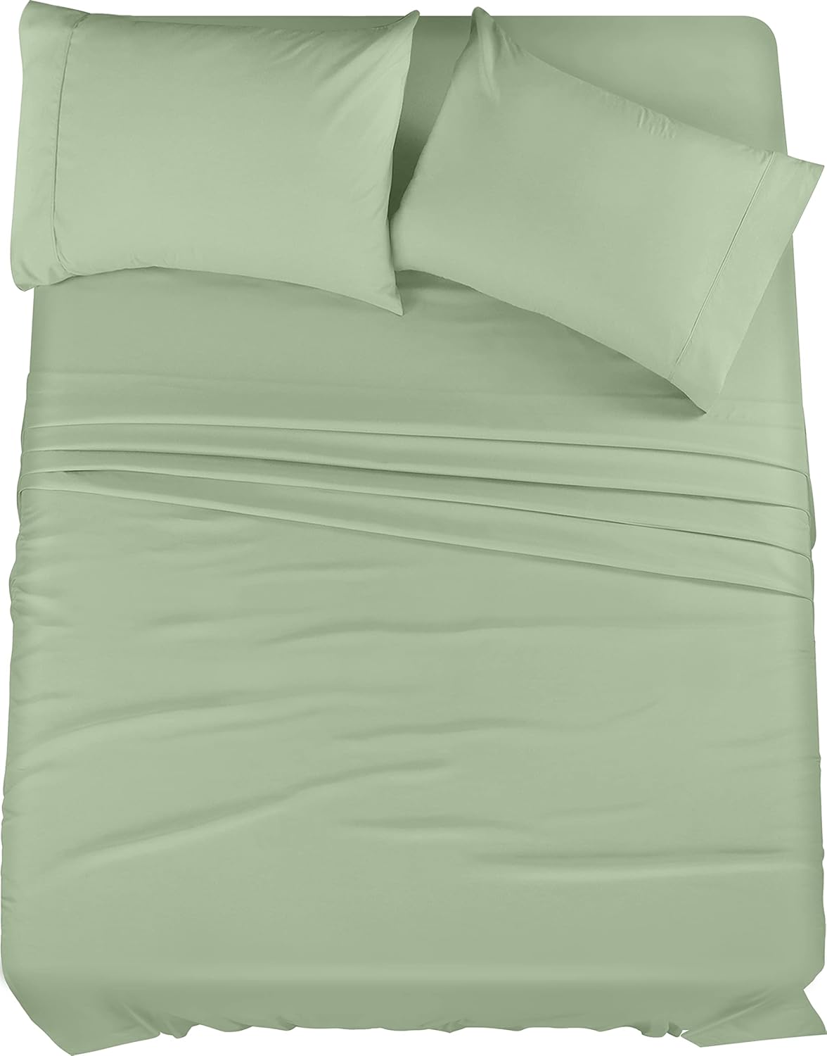 Utopia Bedding Full Sheet Set – 4 Piece Bed Sheets for Full Size Bed, Soft and Breathable Microfiber, Includes 1 Fitted Sheet, 1 Flat Sheet and 2 Pillowcases (Sage)