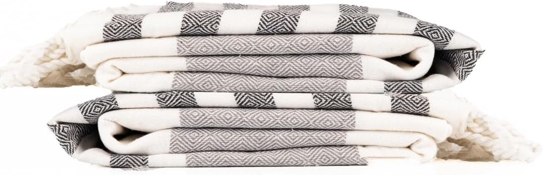 Cotton Turkish Beach Towel with Towels Oversized 36"x72" Pool Absorbent Extra Large Quick Dry Sand Travel Towel (Mélange Drift, 2 Pack)