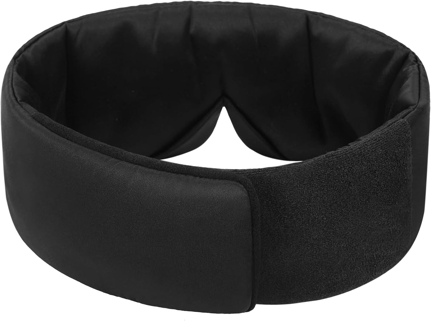 ALASKA BEAR Mulberry Silk Eye Mask, Wraparound Style Sleeping Mask and Ear Muff Blindfold for Full Blackout and Deep Sleep, Adjustable