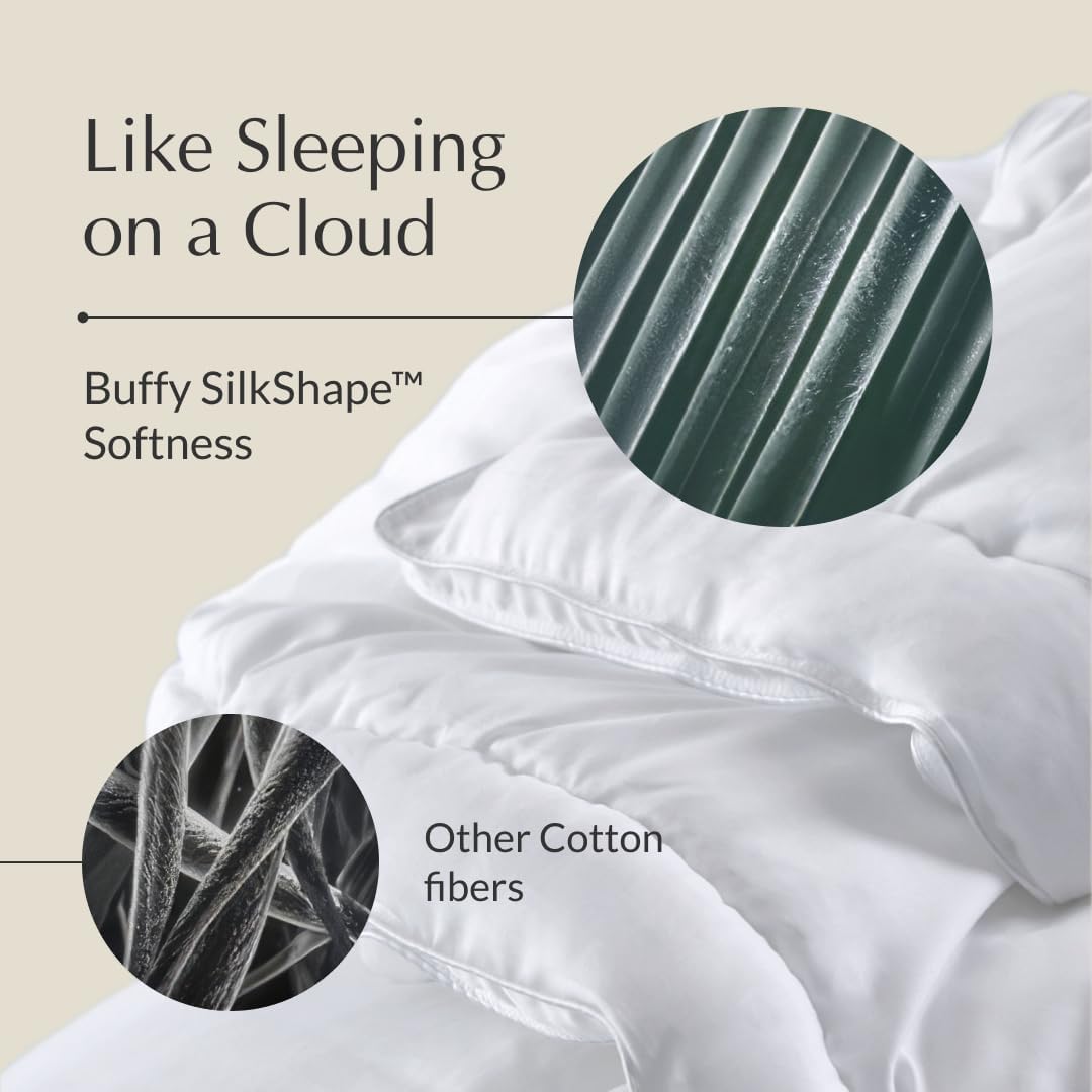 Buffy Cloud Comforter - King Comforter - Eucalyptus Fabric - Hypoallergenic Bedding - King/Cal King