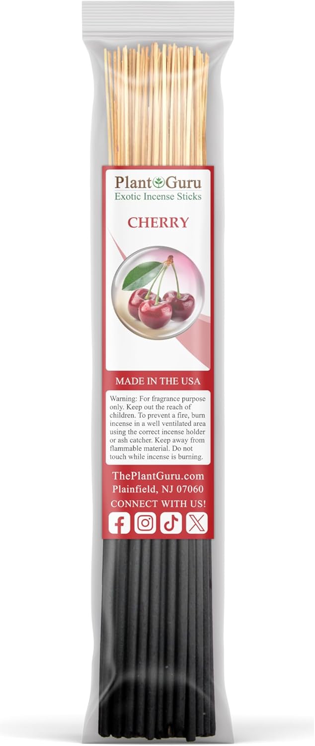 Fruits Incense Sticks Variety Set Bulk 500 Pack Sampler 11" Sticks - 5 Bundles of 100 Sticks Per Bundle. Set Includes - Black Coconut, Cherry, Mango, Strawberry and Sweet Orange