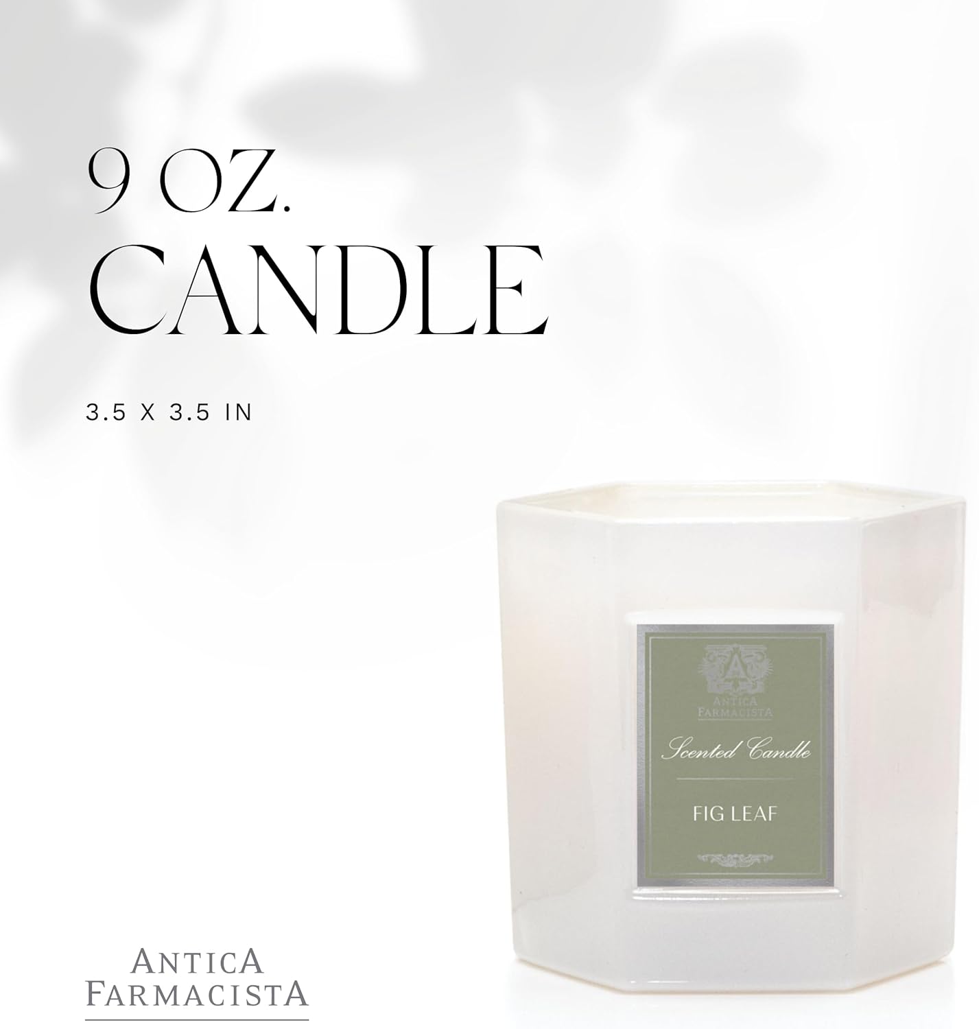 Antica Farmacista Luxury Scent Candle - Decorative Home Candle - Long-Lasting & Premium Scented - Luxury Gift - Fig Leaf, 9 oz
