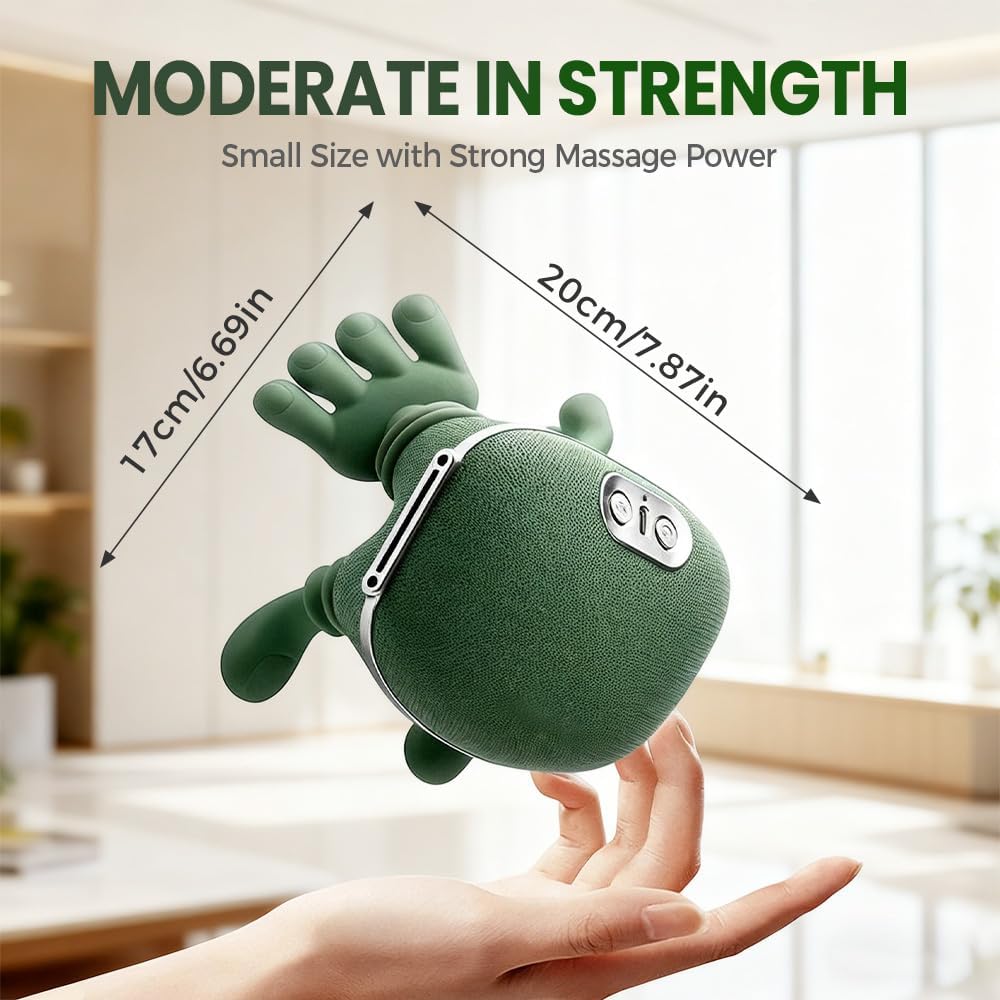 Neck Massager,2025 New Shoulder Massager with Heat Shiatsu 4D Kneading,Electric Neck and Back Massager for Relief (Green 2 Set)