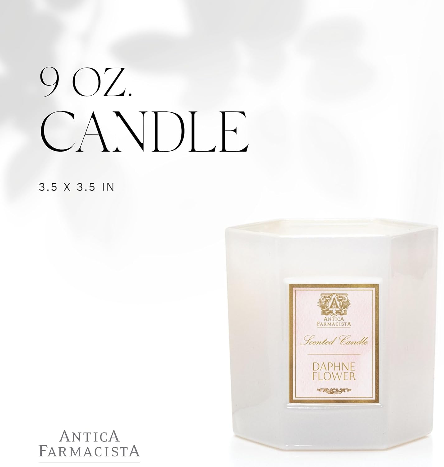 Antica Farmacista Luxury Scent Candle - Decorative Home Candle - Long-Lasting & Premium Scented - Luxury Gift - Daphne Flower, 9 oz